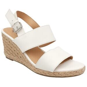 Style & Co Women Serenaa Espadrille Wedge Slingback Sandals Size US 10M White